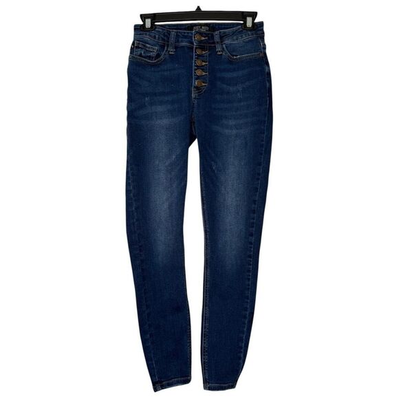 |EUC| JUDY BLUE High Rise Button Fly Skinny Jeans - Picture 1 of 7